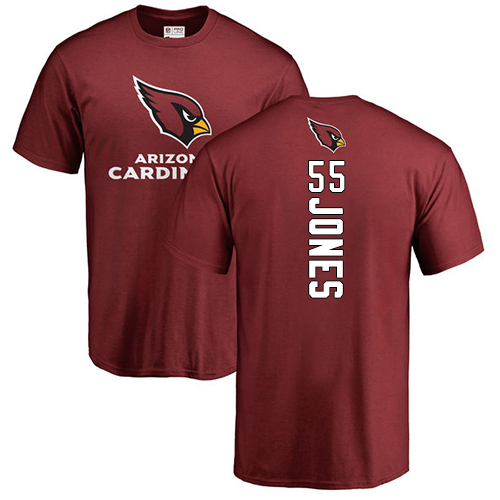 Arizona Cardinals Men Maroon Chandler Jones Backer NFL Football #55 T Shirt